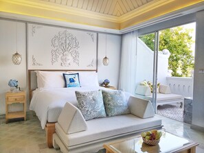 The Bodhi Pool Suite | Ropa de cama de alta calidad y minibar con artículos gratuitos