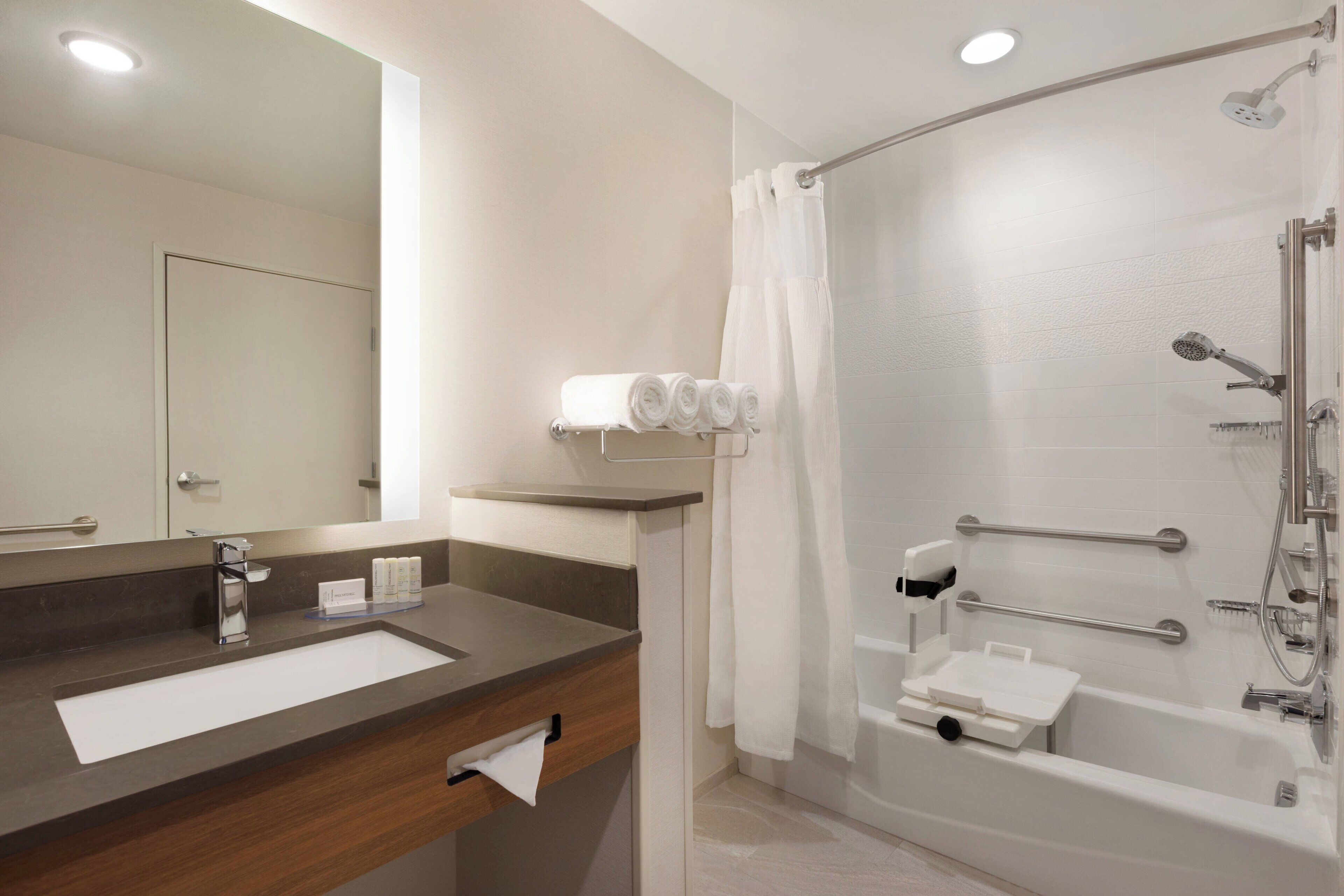 free toiletries, hair dryer, towels, soap