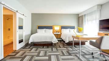 Studio, 2 Queen Beds, Non Smoking | Premium bedding, pillowtop beds, in-room safe, desk