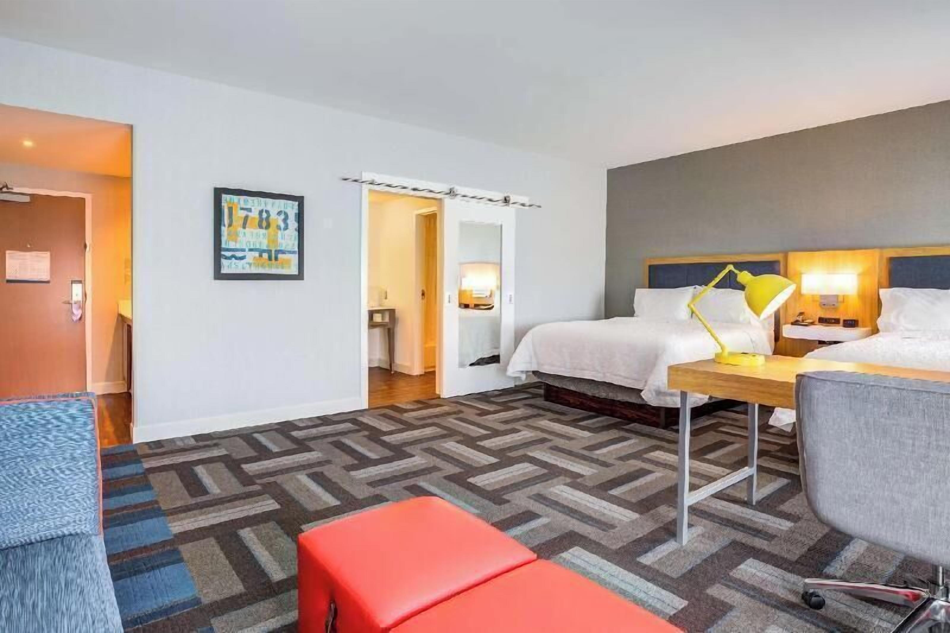 Premium bedding, pillowtop beds, in-room safe, desk