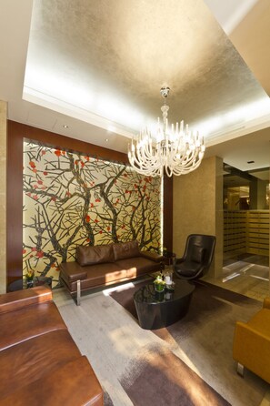 Sitteområde i lobbyen