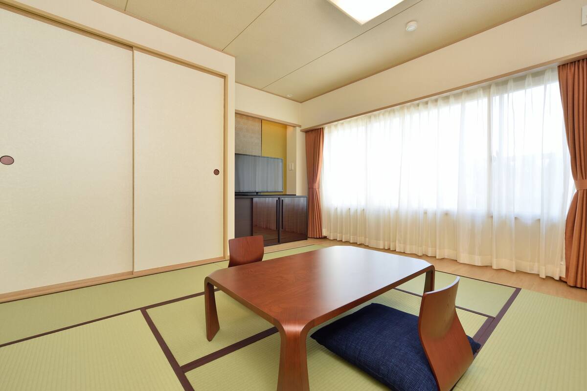 Japanese Style Room For 3 Guests | In-room safe, desk, laptop workspace, blackout drapes