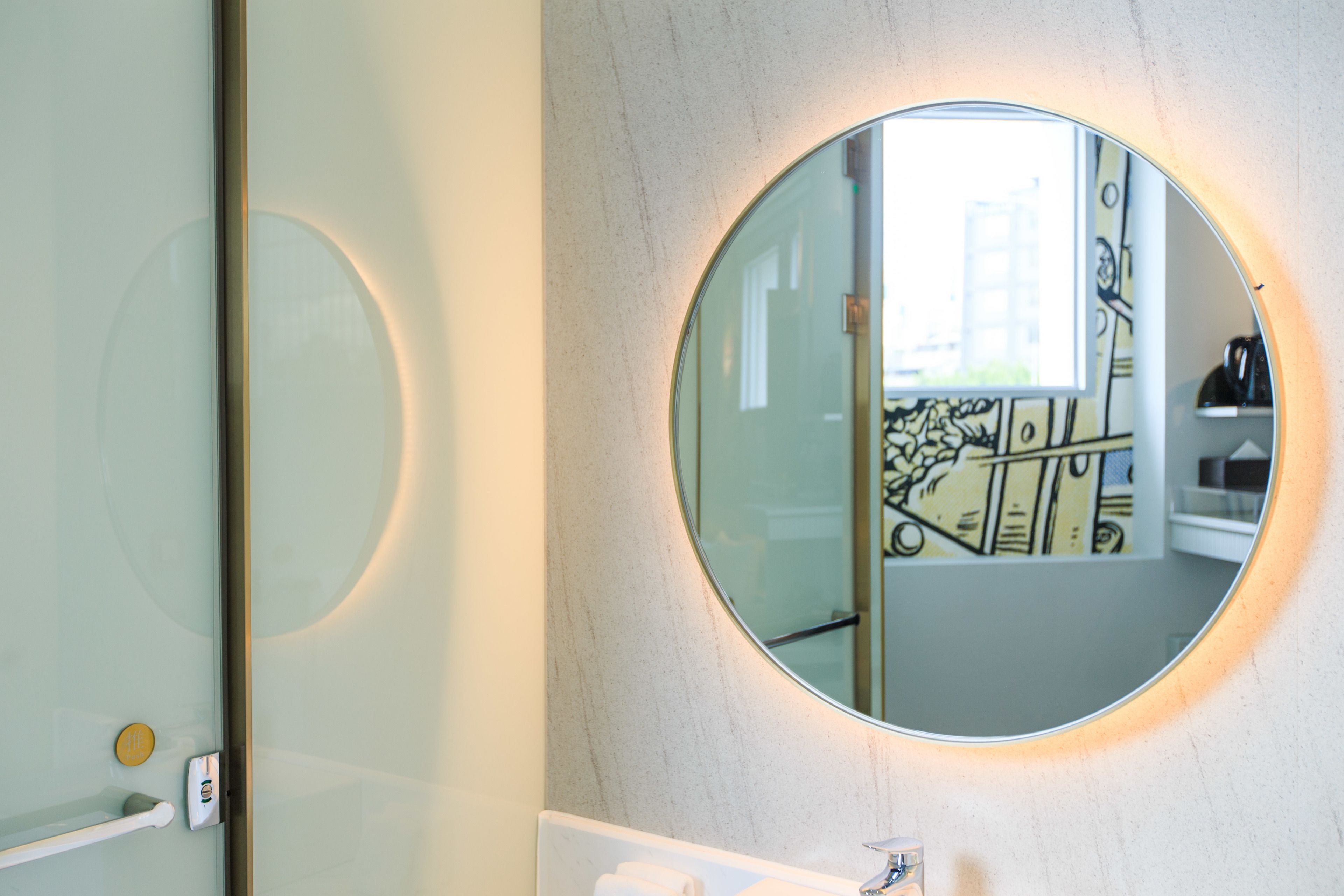 deluxe double room | bathroom | shower, rainfall showerhead, hair dryer, electronic bidet