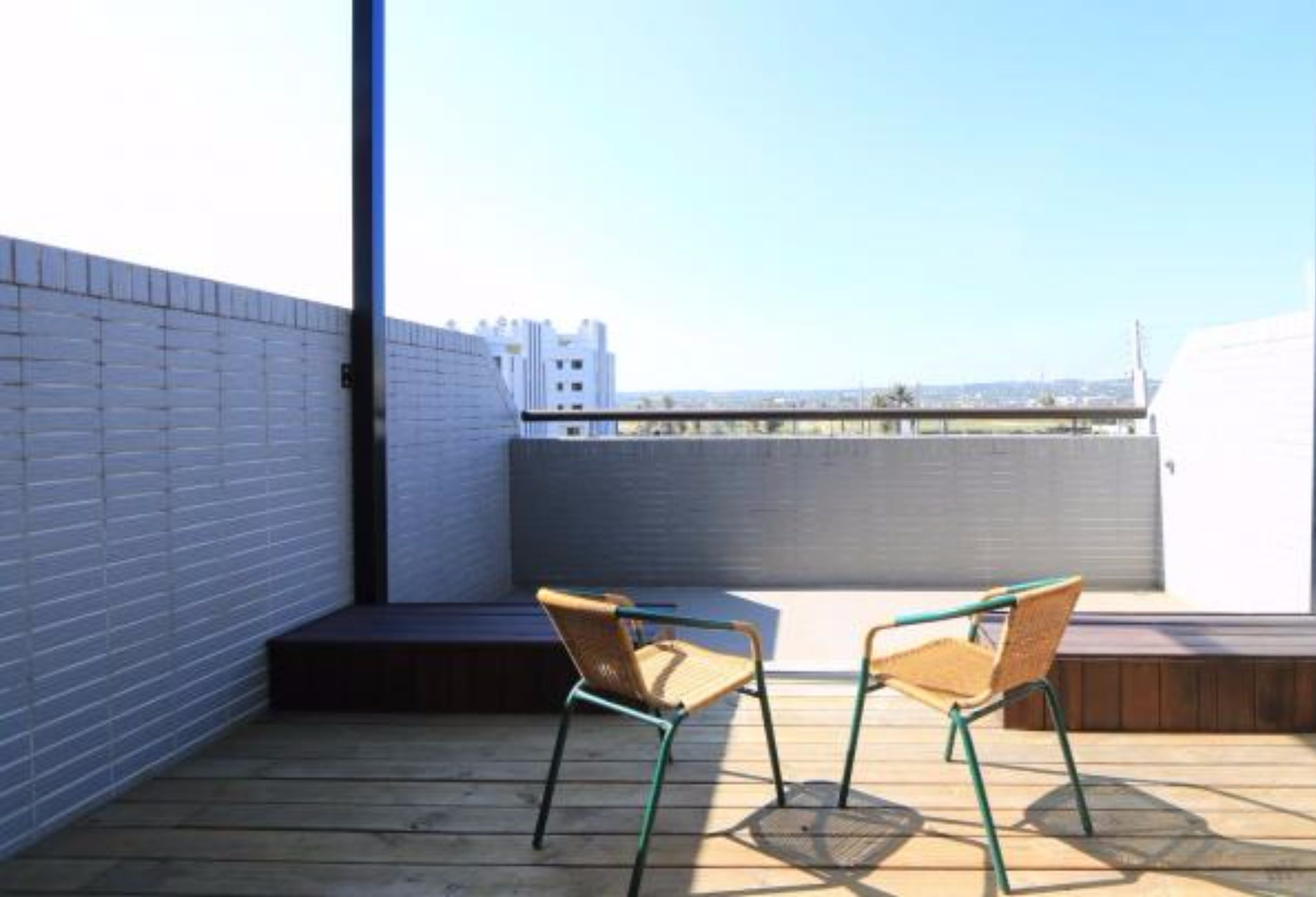 Quarto casal luxo, sacada | Terraço/pátio