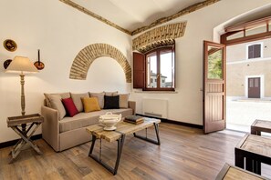 Superior Double or Twin Room, 2 Bedrooms | Living area | Flat-screen TV - Borgo Pallavicini Mori (Rome)