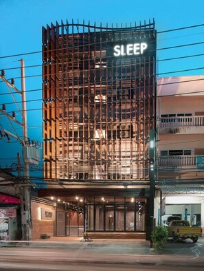 Front of property – evening/night - Sleep Station (Surat Thani)
