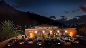 Front of property – evening/night