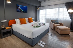  Deluxe Sea View | Minibar, lydisolering, gratis Wi-Fi, sengetøj