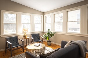 54-inch flat-screen TV with cable channels, TV, Netflix