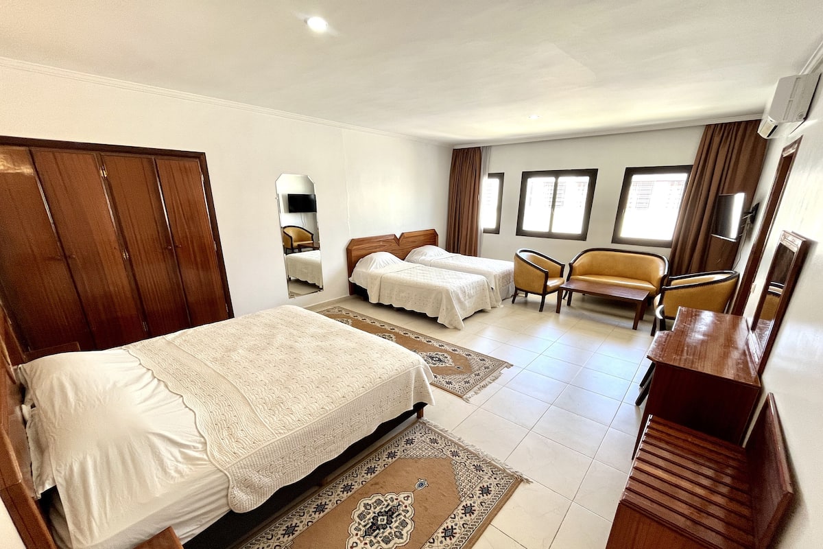 deep-soaking bathtub, rainfall showerhead, free toiletries, bathrobes