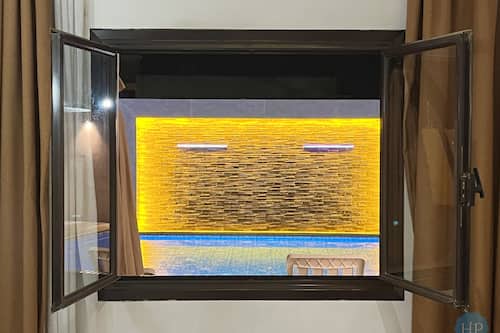 Blick von der Unterkunft