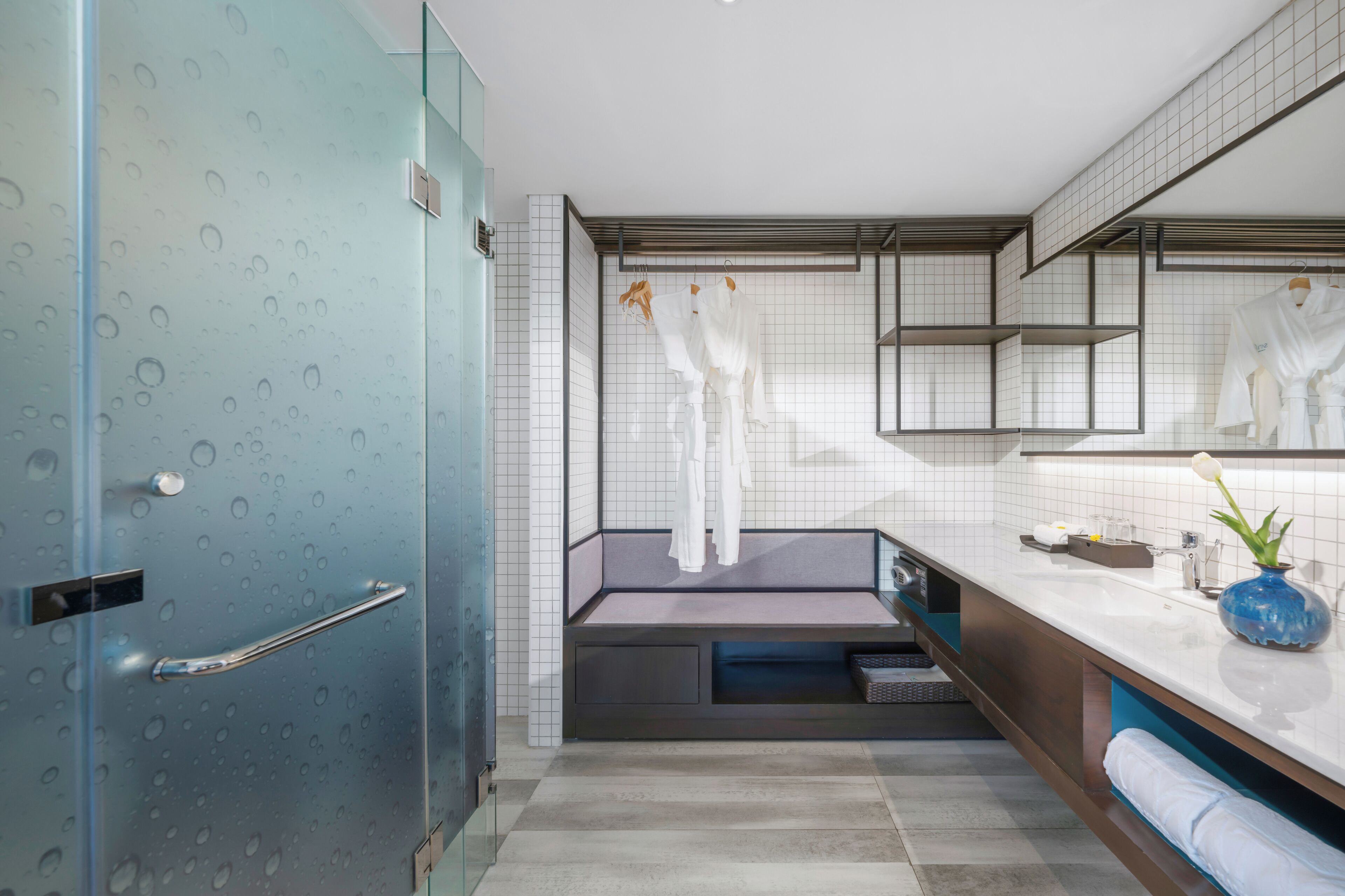 satya suite balcony church view | bathroom | shower, rainfall showerhead, free toiletries, hair dryer