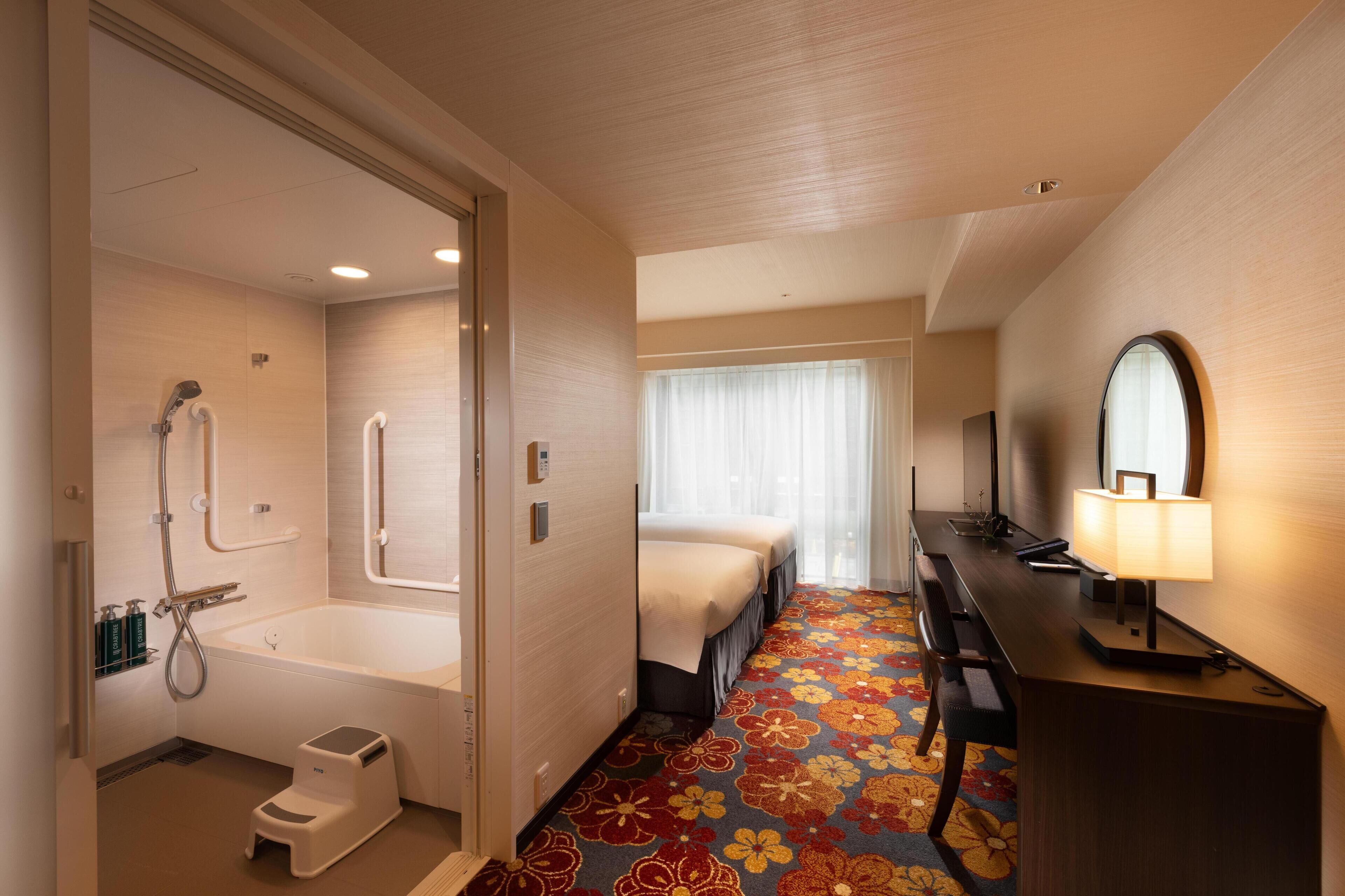 Accessible Room, 2 Twin Beds | Down comforters, in-room safe, desk, blackout drapes