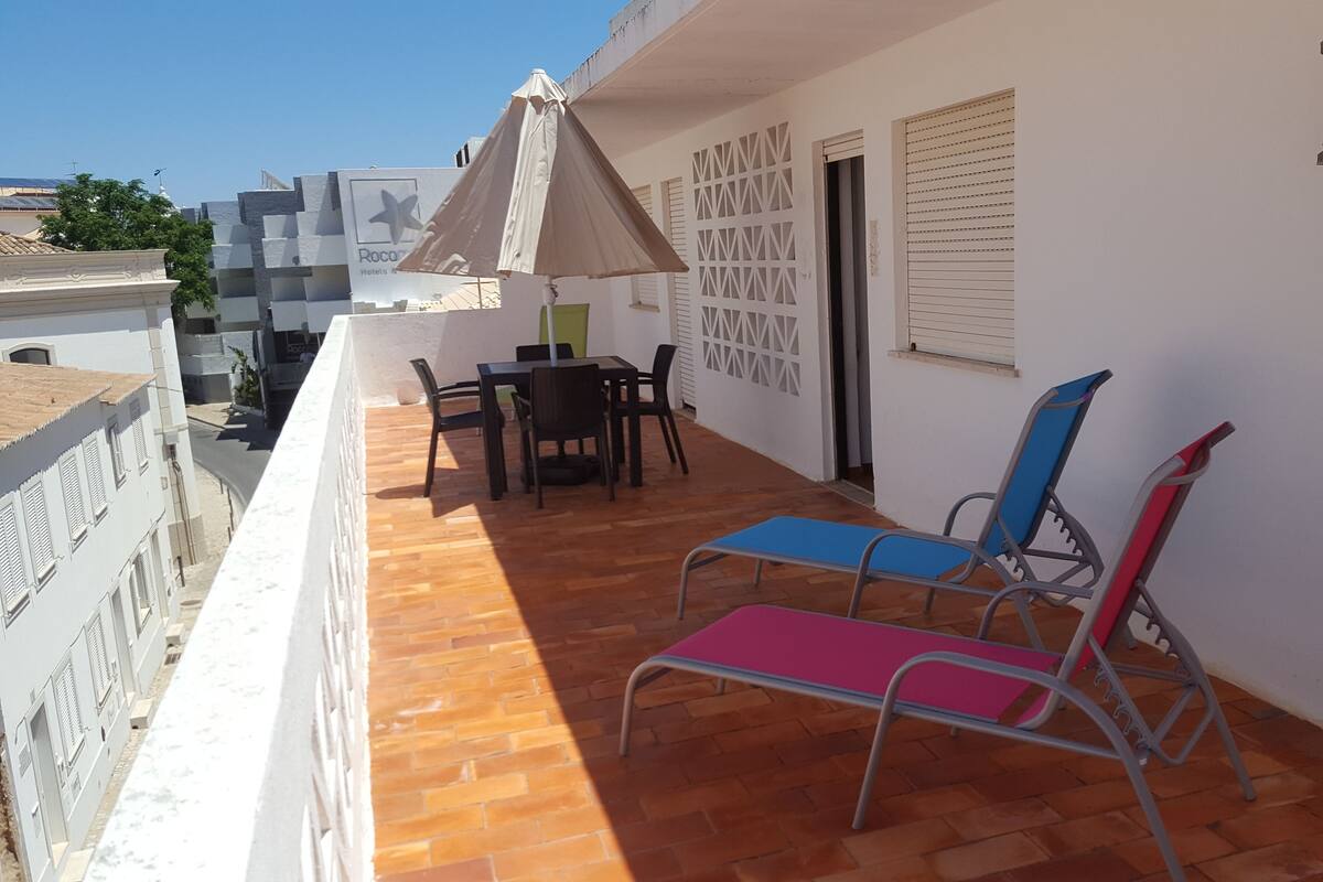 Deluxe Apartment, 2 Bedrooms, Terrace, Beachfront | Terrace/patio