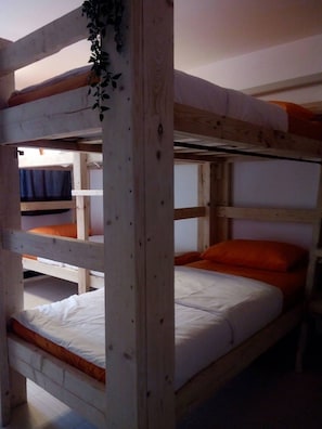 Blackout curtains, rollaway beds, free WiFi, bed sheets