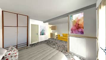 Apartment (Open Plan) | 1 bedroom, soundproofing, free WiFi, bed sheets