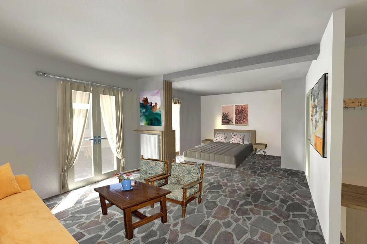 Apartment (Open Plan) | Living room | TV
