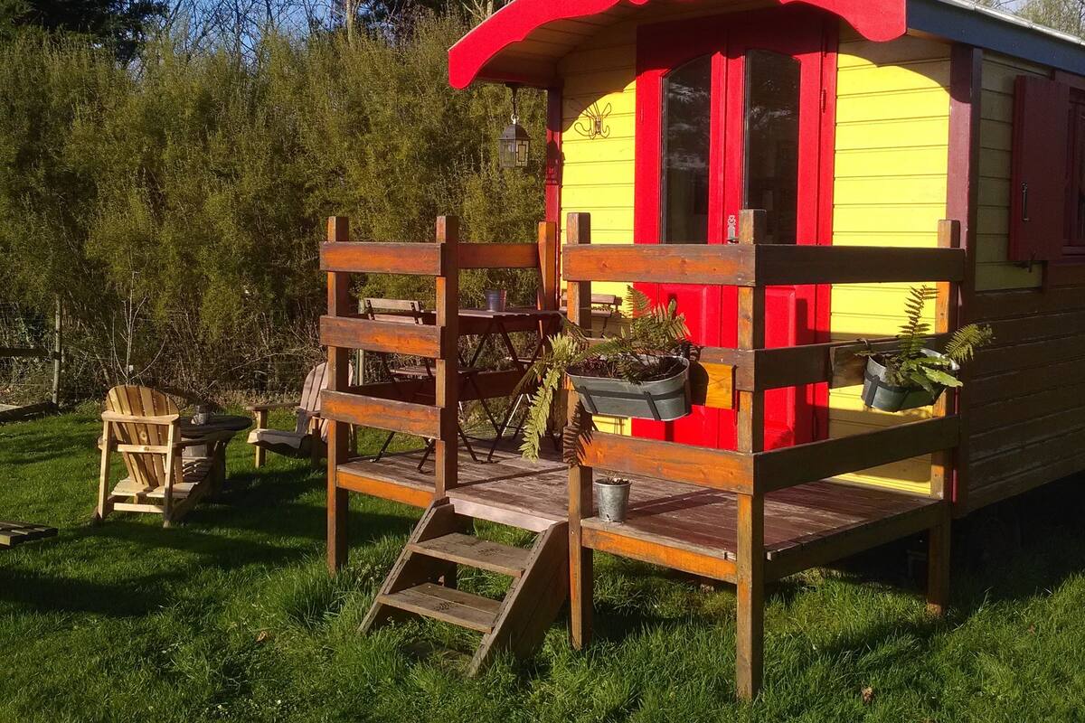 Cabin (Roulotte) | Balcony