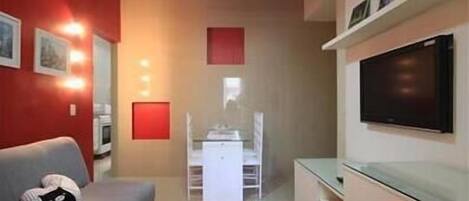 Apartamento standard, 2 quartos | Área de estar