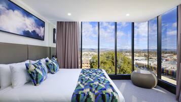 Premium bedding, in-room safe, blackout curtains, iron/ironing board