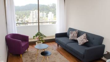 Standard Apartment, 1 Double Bed with Sofa bed | Living area | Flat-screen TV