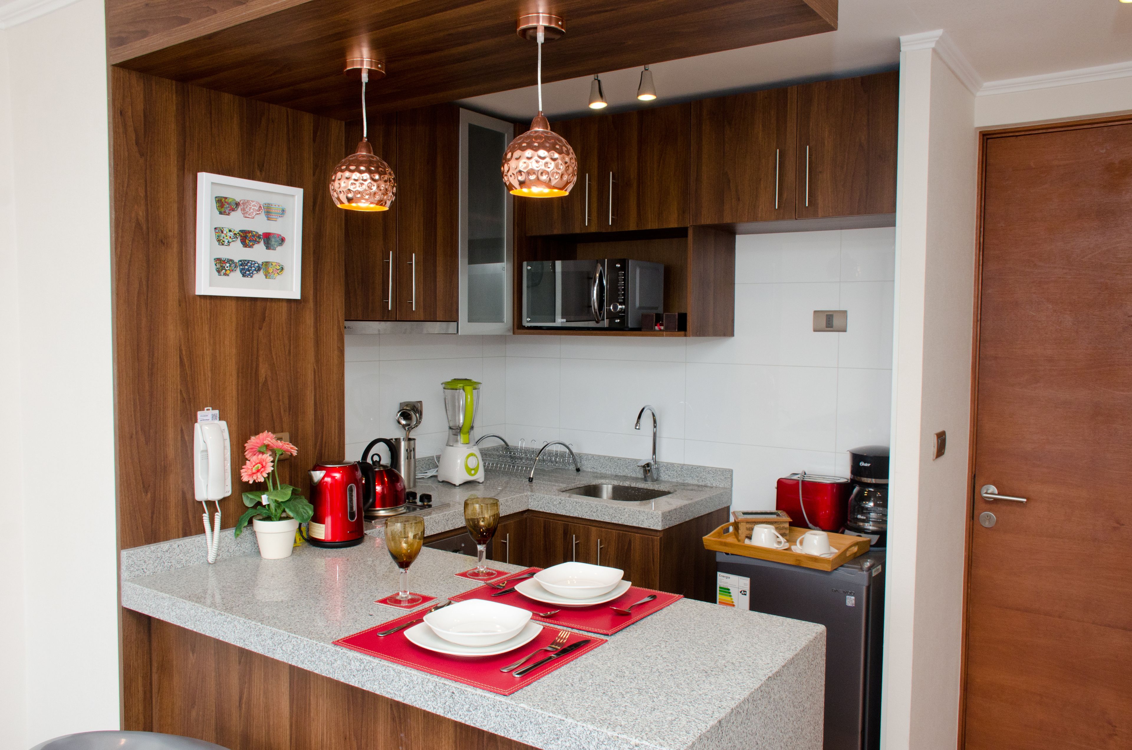 Apartemen Standar, 1 Tempat Tidur Double dengan tempat tidur Sofa | Dapur kecil pribadi | Lemari es, microwave, oven, dan kompor