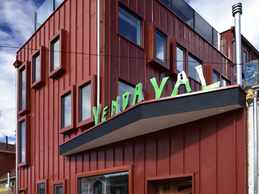 Overnatningsstedets facade