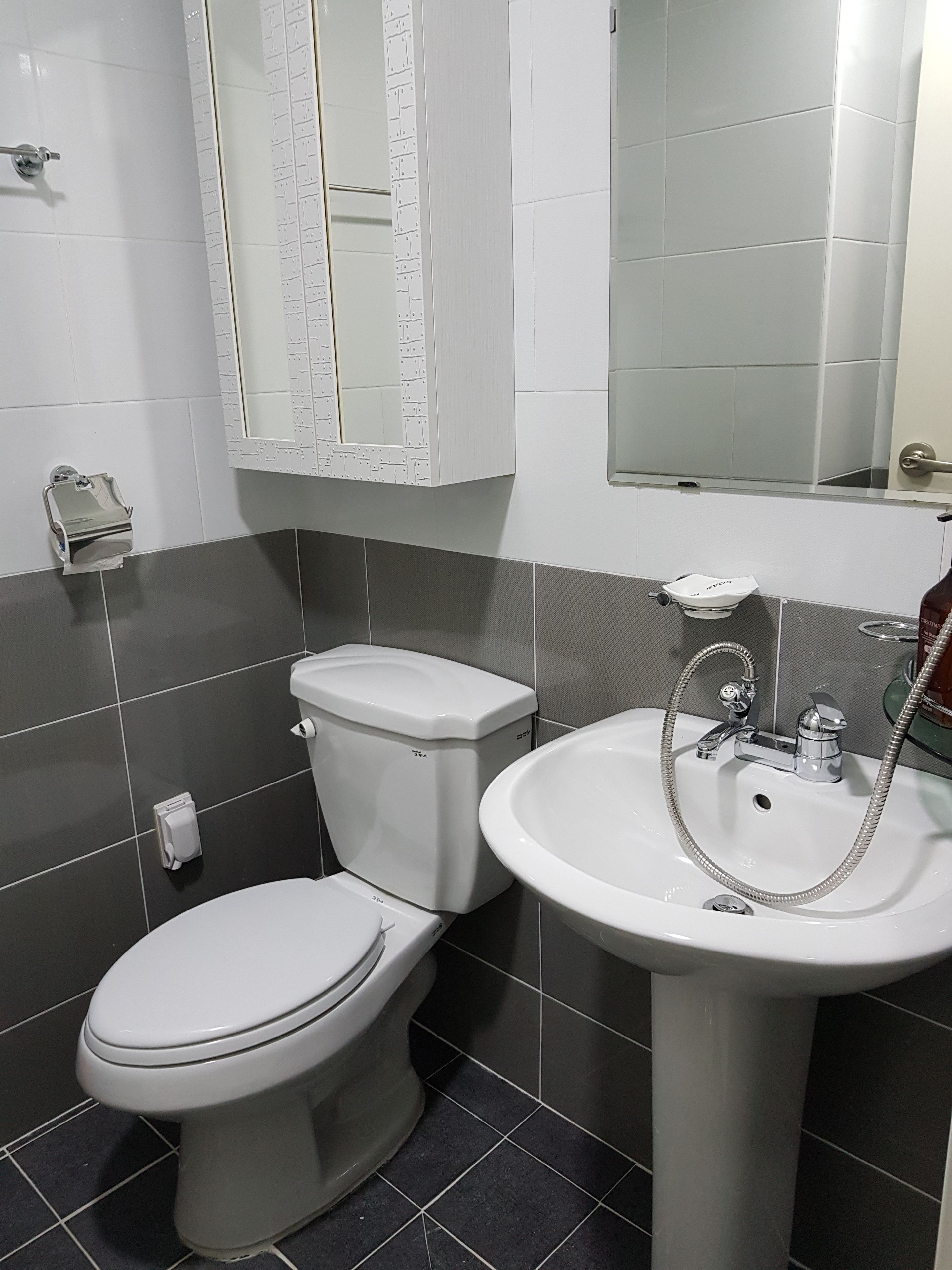 shower, free toiletries, hair dryer, slippers