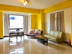 Deluxe Double Room, 1 Double Bed with Sofa bed | Individually furnished, blackout curtains, free WiFi, bed sheets