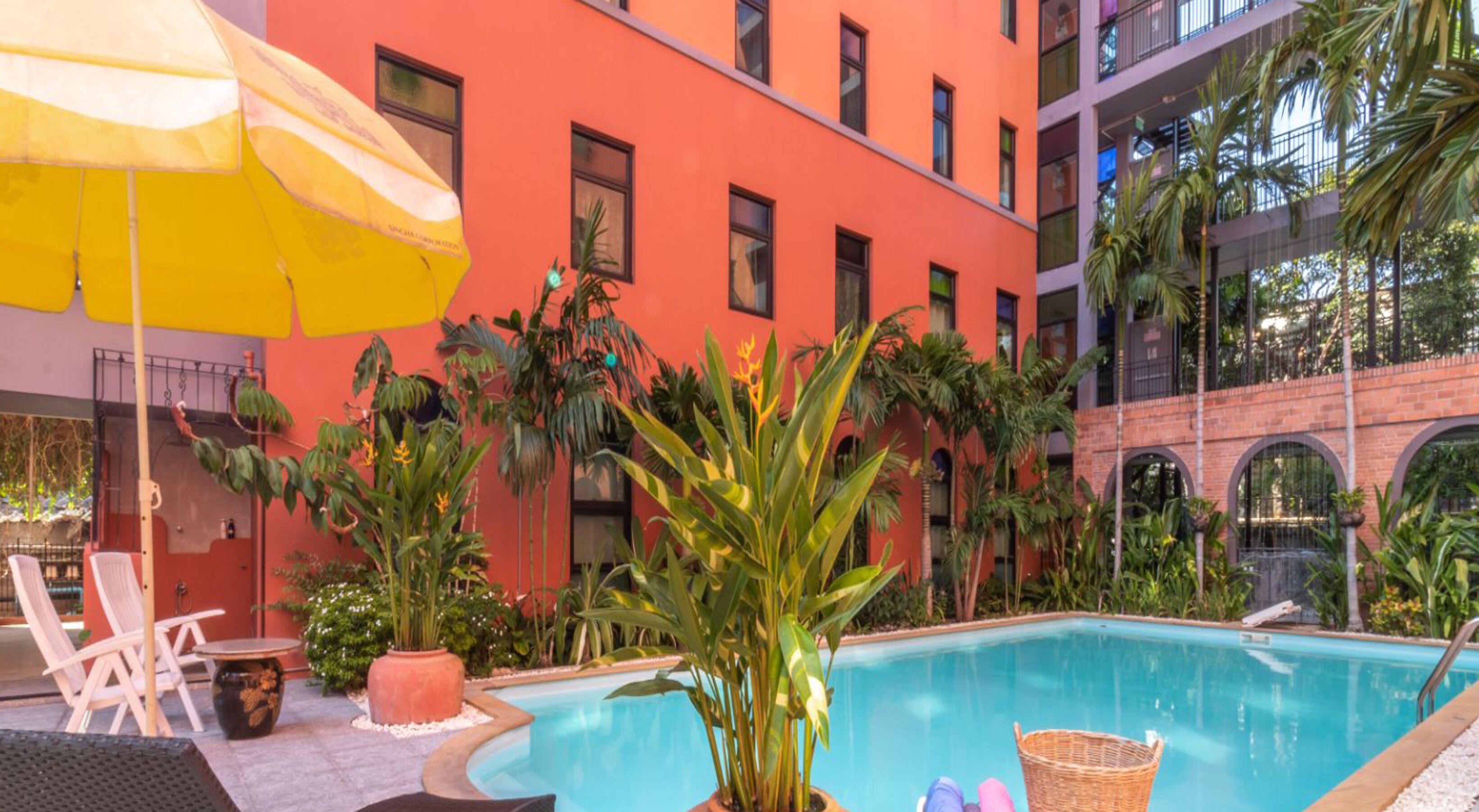 Outdoor pool, open 7 AM to 8 PM, sun loungers