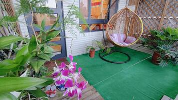 Superior Quadruple Room, 2 Double Beds, Balcony, Mountain View | View from room