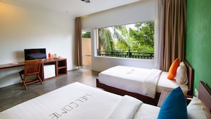 Deluxe Twin Room, Balcony (Free Airport Pick Up) | In-room safe, desk, laptop workspace, iron/ironing board (on request) - eOcambo Residence (Siem Reap)