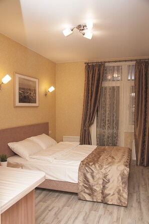 Soundproofing, iron/ironing board, rollaway beds, free WiFi