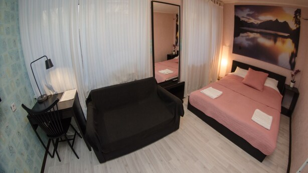 Apartment, Kitchen | Desk, iron/ironing board, free WiFi - Berloga Sovetskaya 1k3 (Yekaterinburg)