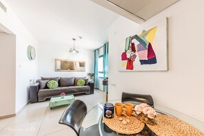 Deluxe Apartment, 1 Bedroom | 1 bedroom, free cots/infant beds, free wired Internet - Luxury Apartment by Lake Kinneret (Tiberias)