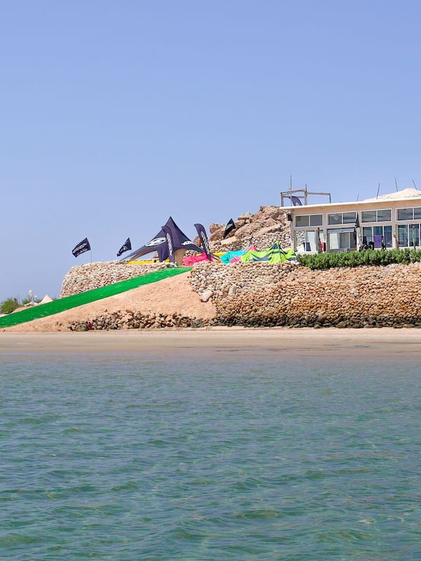 On the beach, scuba diving, waterskiing, windsurfing