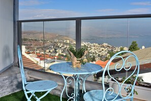 Luxury Suite, Jetted Tub, Pool View | View from room - Luxury Suite with Jaccuzzi & Pool (Tiberias)