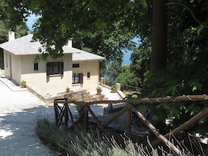Loft, Fireplace | Terrace/patio - Eleonas Vergopoulou (Zagora-Mouresi)