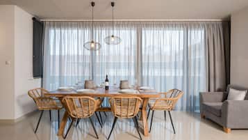 Superior Apartment, 1 Bedroom | 2 bedrooms, in-room safe, blackout drapes, soundproofing