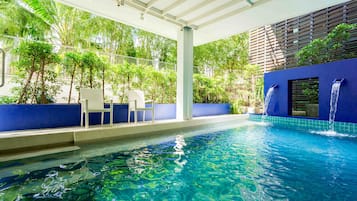 Indoor pool, outdoor pool