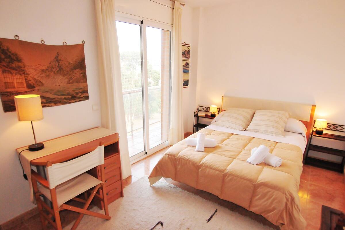 Apartment, 1 Bedroom, Terrace | 1 bedroom, blackout curtains, cots/infant beds, bed sheets