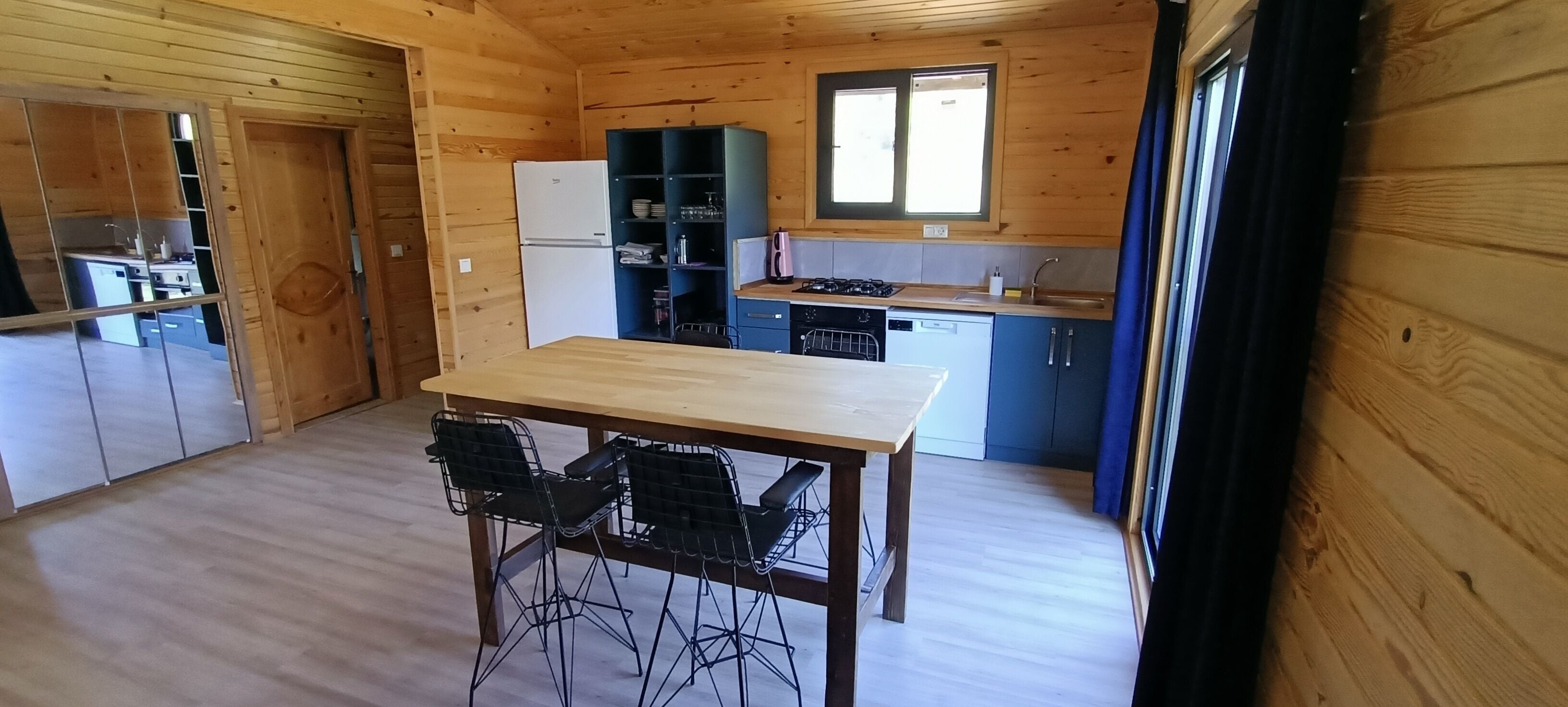 family chalet | private kitchen | stovetop, electric kettle, cookware/dishes/utensils, cleaning supplies