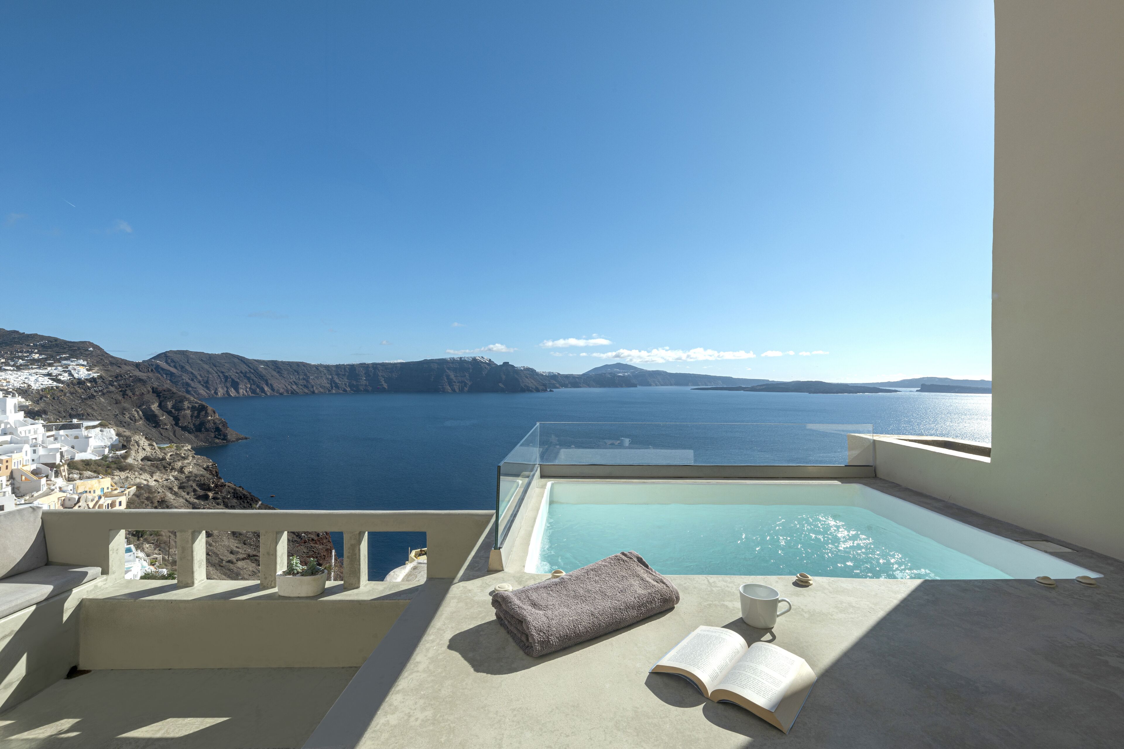 Villa – panorama, 1 soverom, spabadekar, sjøutsikt (Top Caldera) | Boblebad