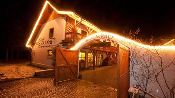 Front of property - evening/night