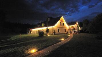 Front of property - evening/night