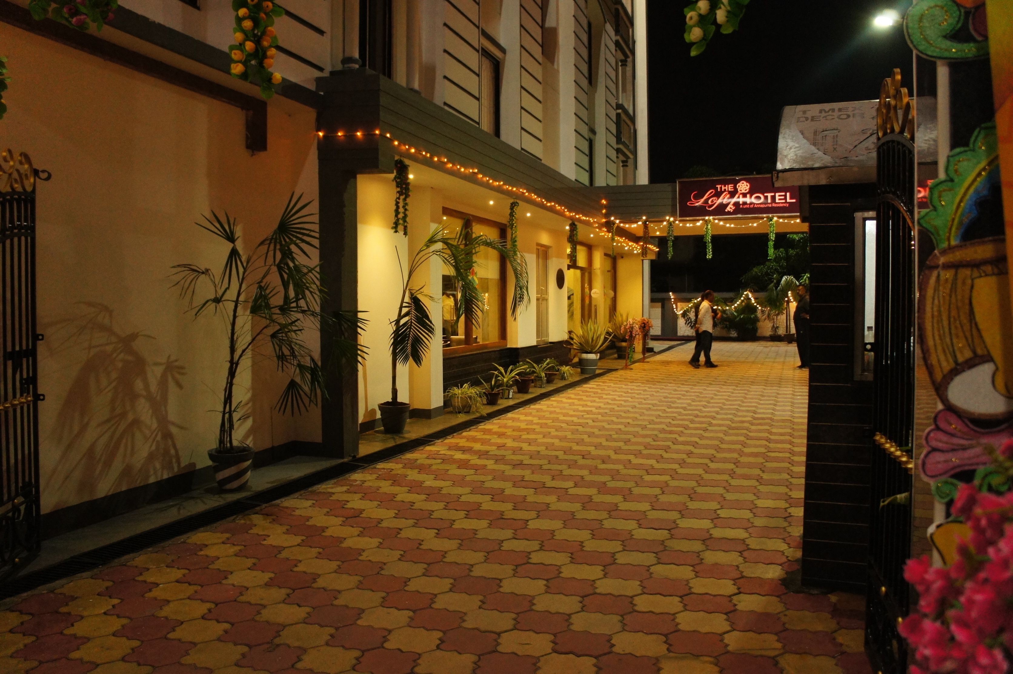 front of property – evening/night