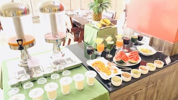 Daily buffet breakfast for a fee