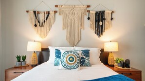 Cobertura design, 2 quartos | 1 quarto, cofres nos quartos, escrivaninha