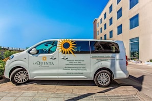 LA QUINTA BY WYNDHAM offers a convenient van for guests to access on-site amenities, including a restaurant, bar, and salons.