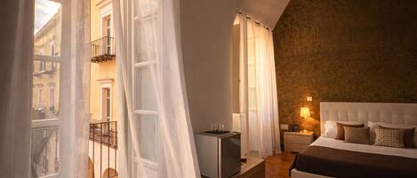 Romantic Double Room | 1 bedroom, premium bedding, down comforters, minibar